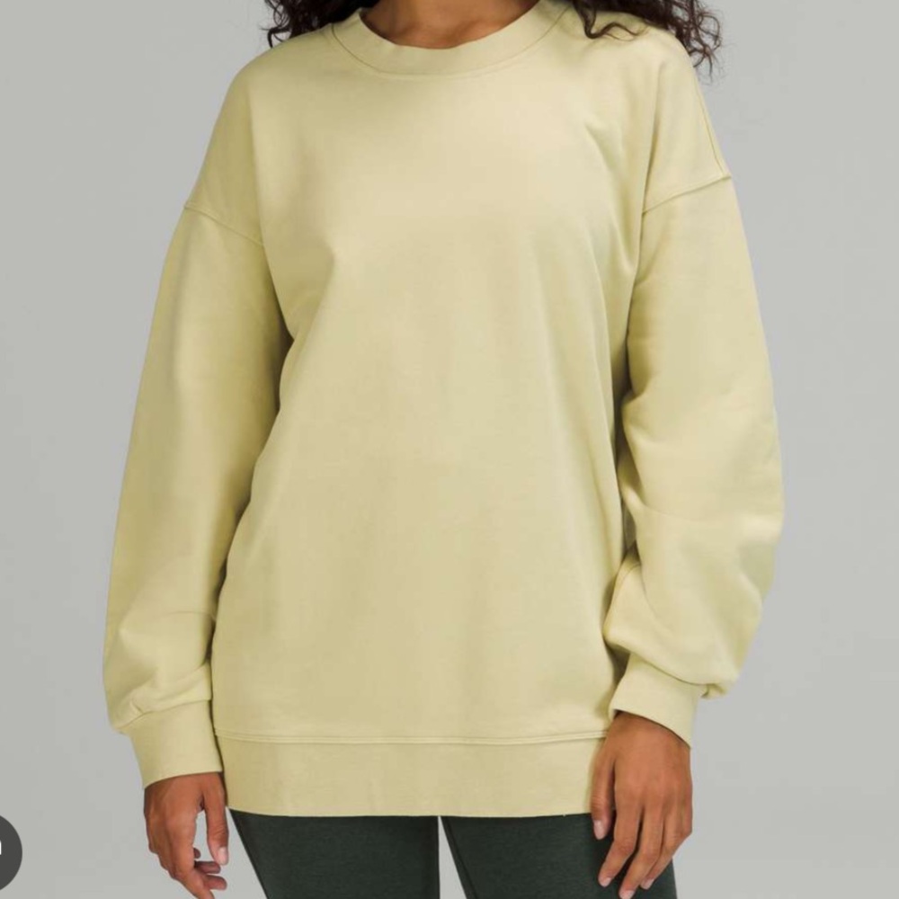 Lululemon Perfectly Oversized Crew Sweatshirt Dew Green